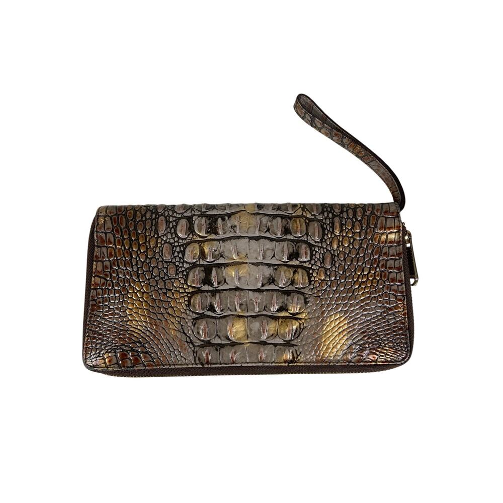 Brahmin Skyler Zip Around Clutch Wristlet Wallet With Slide Out Wristlet Strap